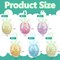 StaticPoster; 48 Pcs Easter Glitter Hanging Eggs, Shiny Tinsel Easter Egg Ornaments, Spring Foam Egg Hanging Decoration for Home Holiday Party Celebrations Tree Wall DIY Craft Decoration (1.3'' x 1.6''); Category:Easter Decorations; Image:3